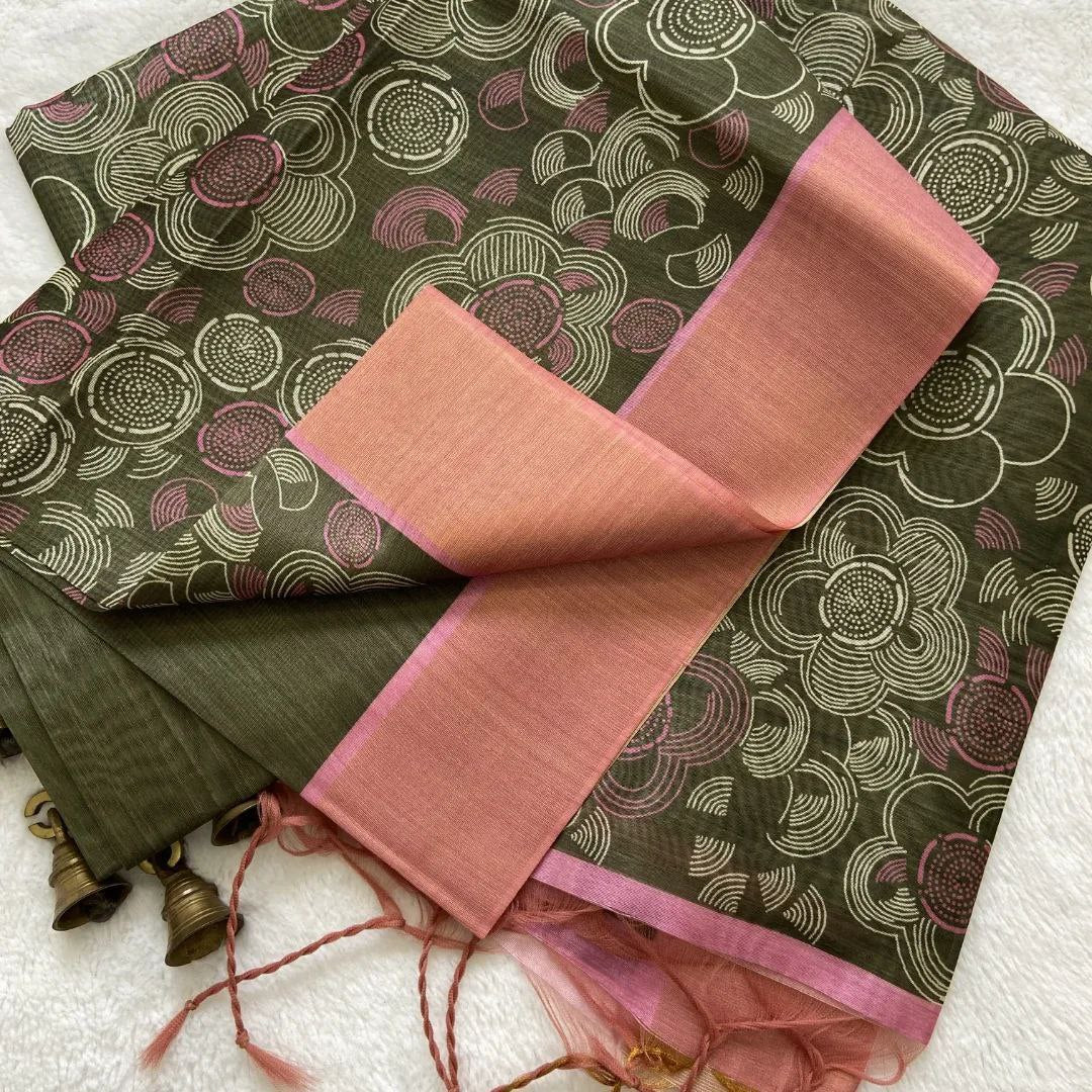 Assam Pattu Soft Silk Saree With Elegant Digital Print And Traditional Touch