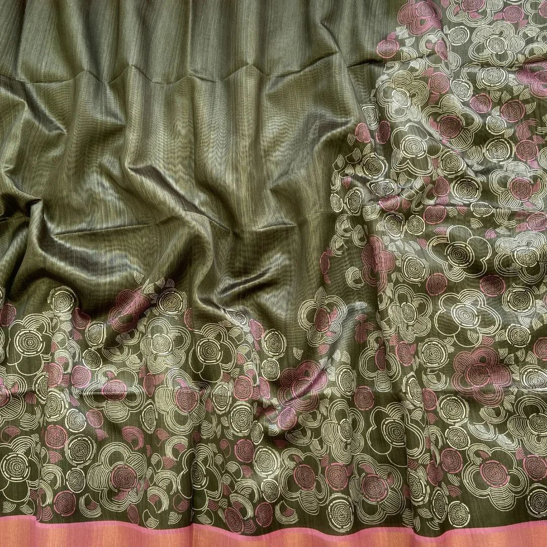 Assam Pattu Soft Silk Saree With Elegant Digital Print And Traditional Touch