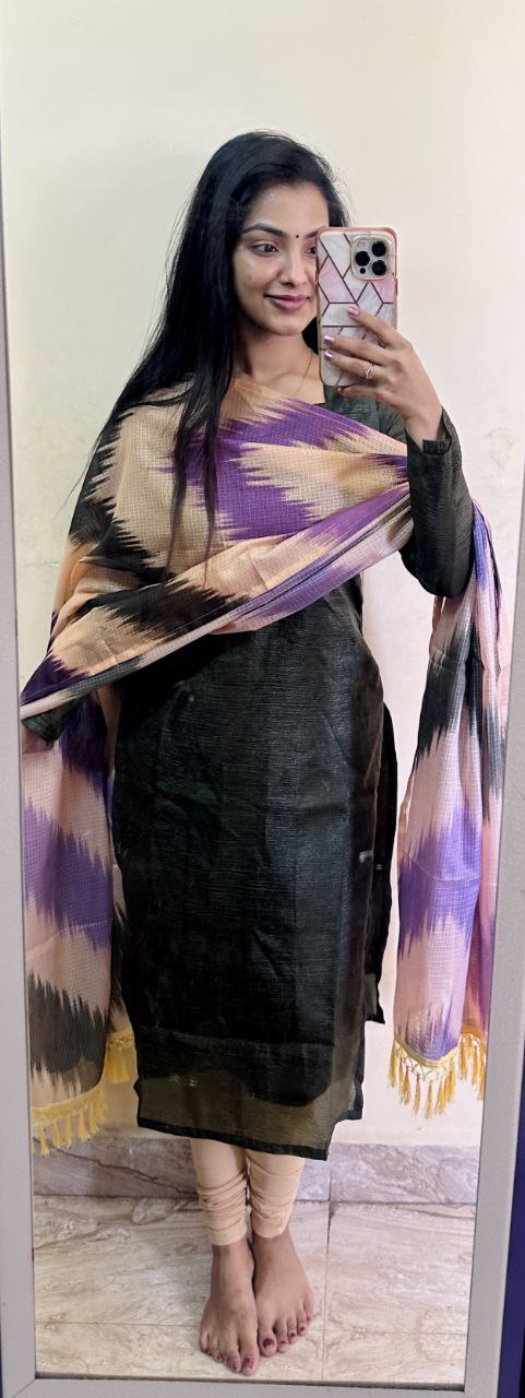 Fascinate Fancy Crush Readymade Kurti With Dupatta