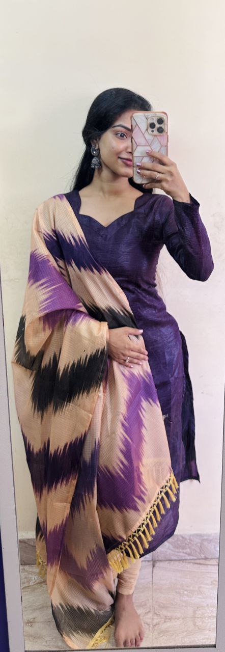 Fascinate Fancy Crush Readymade Kurti With Dupatta