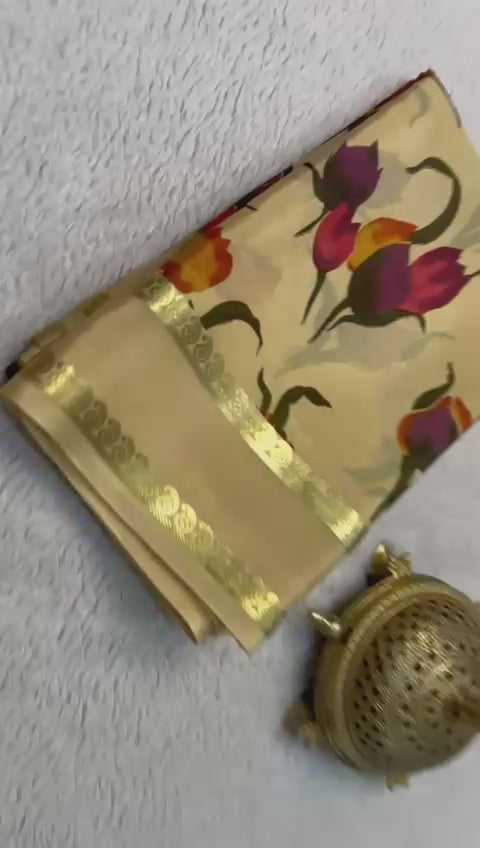 Silken Charm: Semi Crepe Mysore Sarees