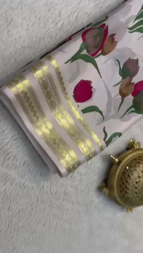 Ethereal Elegance: Mysore Silk Prints